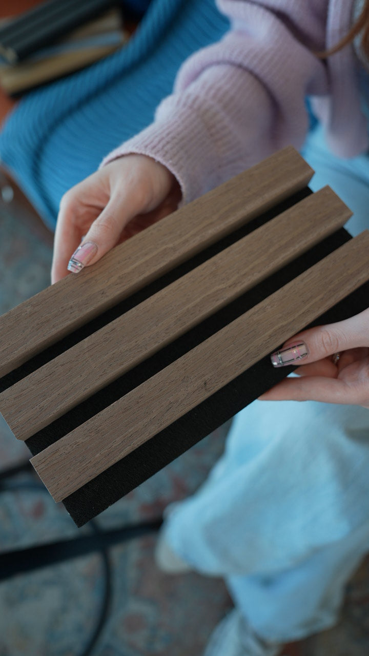 Free sample box | Acoustic slat wall panel | 6  panels per box