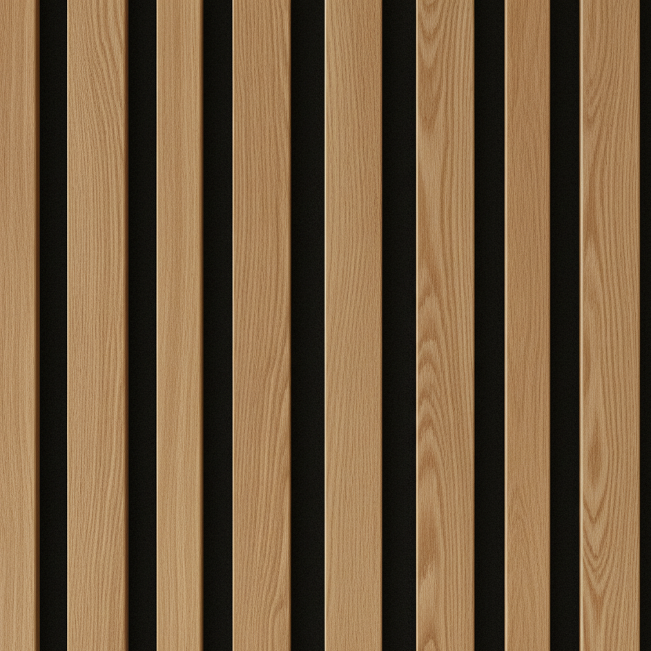 Natural Oak Wall Panel | Luxury 3-Sided Wood Veneer