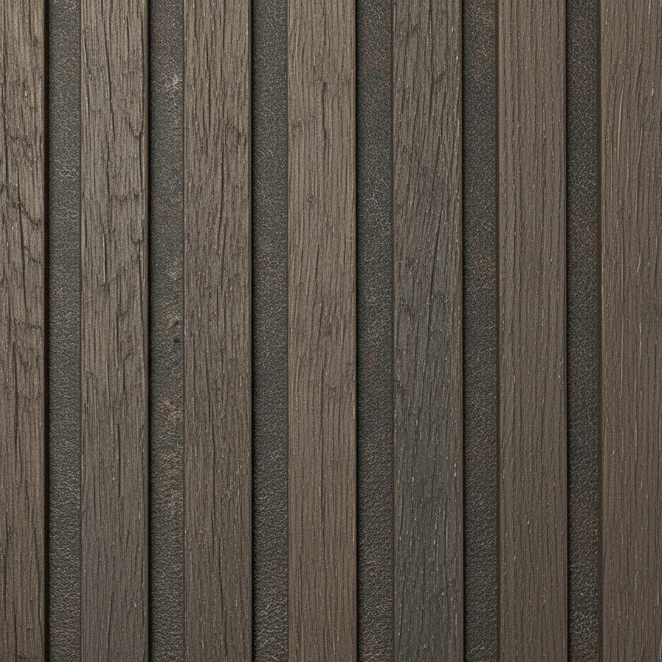 Wooden Wall Panel | Smoked Walnut | Luxury 3-sided Wood Veneer