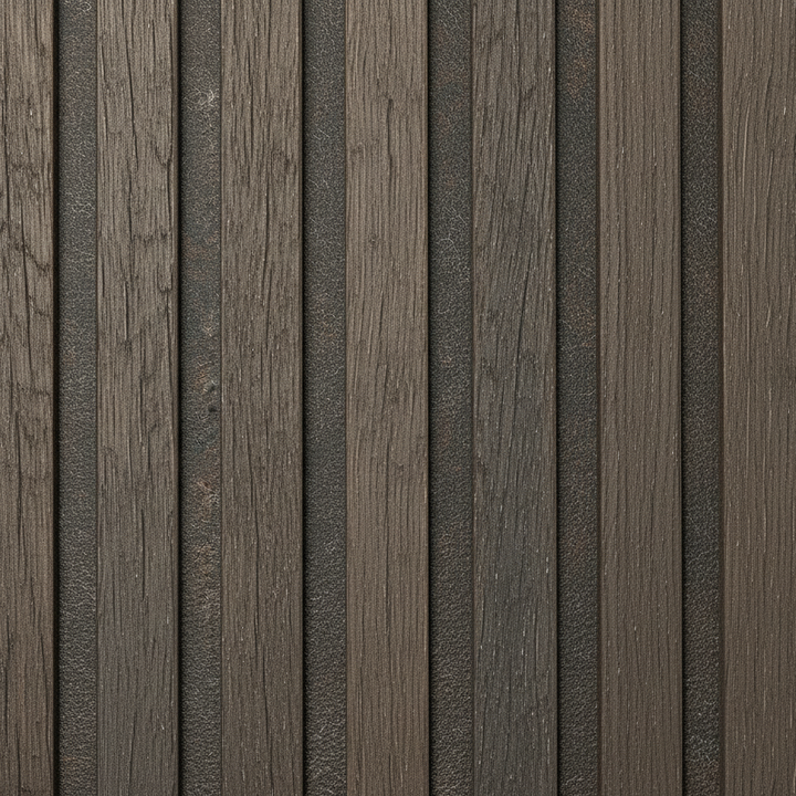 Wooden Wall Panel | Smoked Walnut | Luxury 3-sided Wood Veneer
