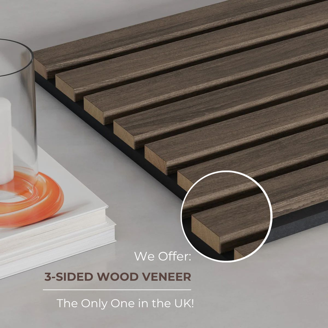 Free sample box | Acoustic slat wall panel | 6  panels per box