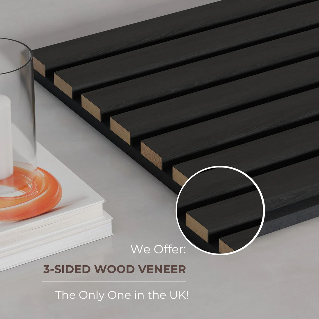 Free sample box | Acoustic slat wall panel | 6  panels per box