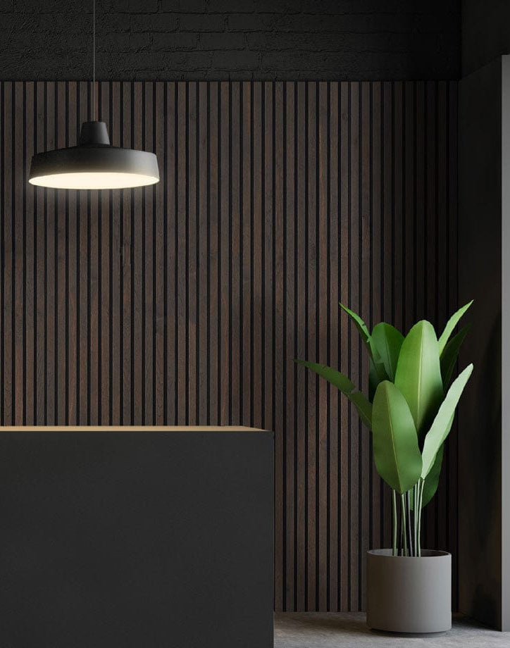 Wooden Wall Panel | Smoked Walnut | Luxury 3-sided Wood Veneer
