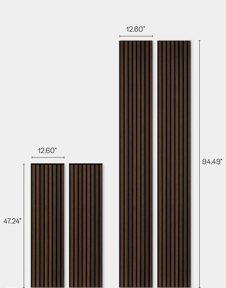 Wooden Wall Panel | Smoked Walnut | Luxury 3-sided Wood Veneer