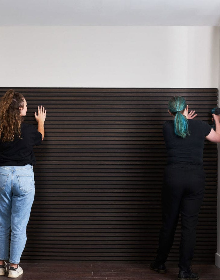 Wooden Wall Panel | Smoked Walnut | Luxury 3-sided Wood Veneer