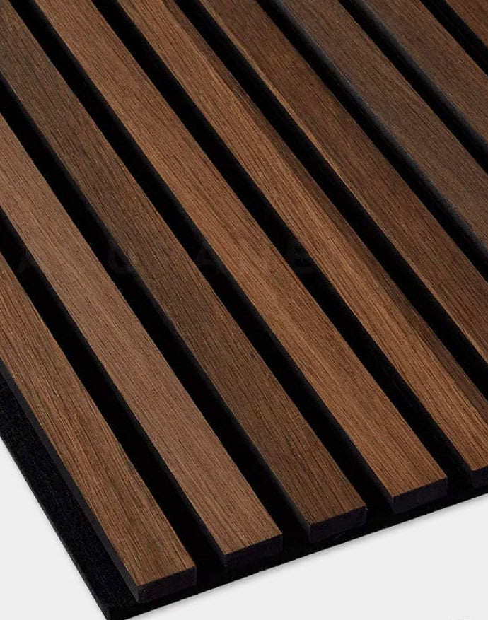 Wooden Wall Panel | Smoked Walnut | Luxury 3-sided Wood Veneer