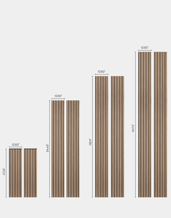 Natural Oak Wall Panel | Luxury 3-Sided Wood Veneer