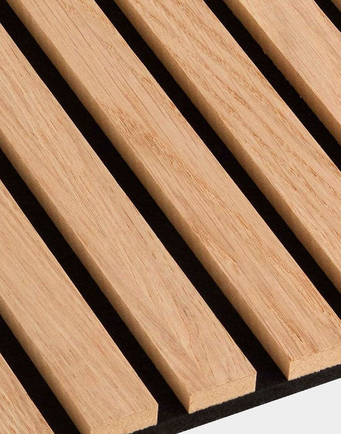 Natural Oak Wall Panel | Luxury 3-Sided Wood Veneer