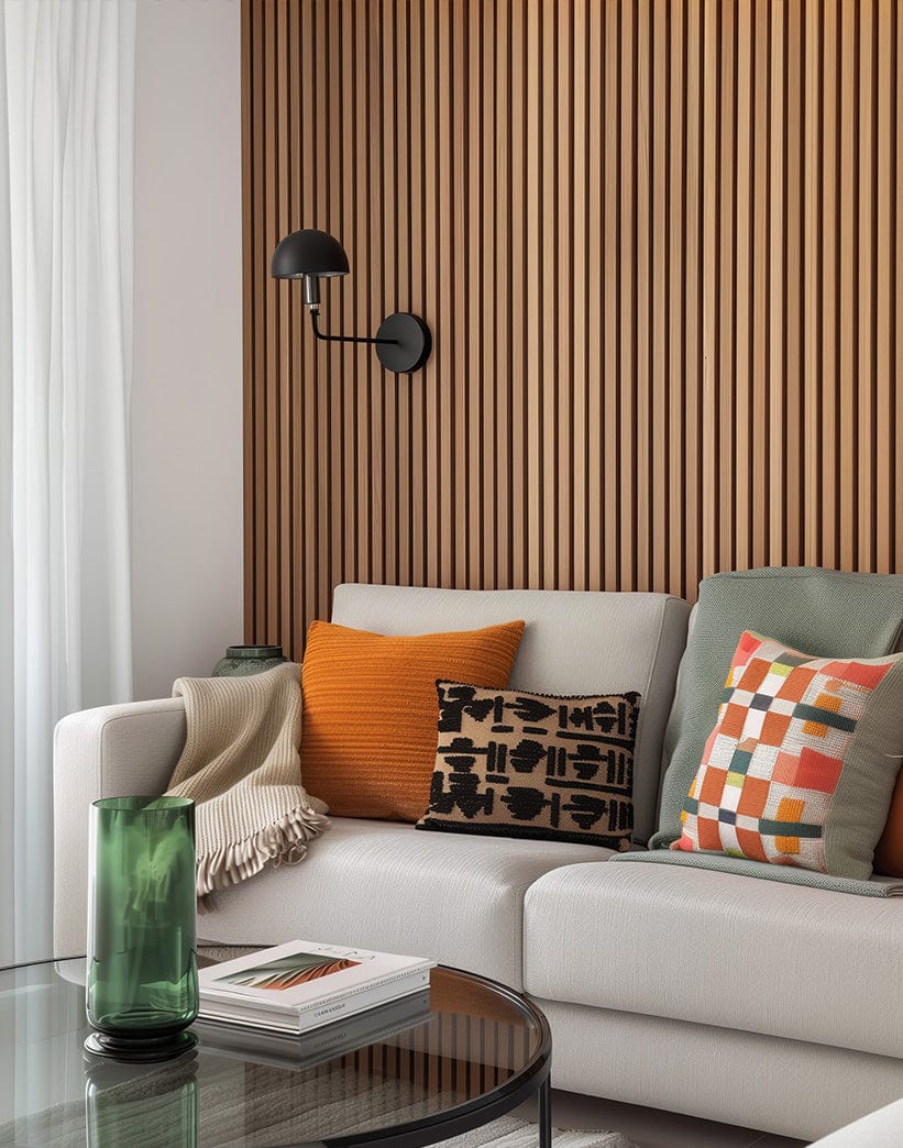 Natural Oak Wall Panel | Luxury 3-Sided Wood Veneer